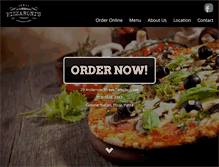 Tablet Screenshot of pizzaronis.com.au